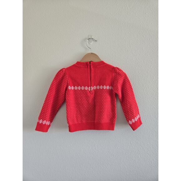 2T Vintage Toddler Red Acrylic Lightweight Holiday Sweater - Picture 4 of 5